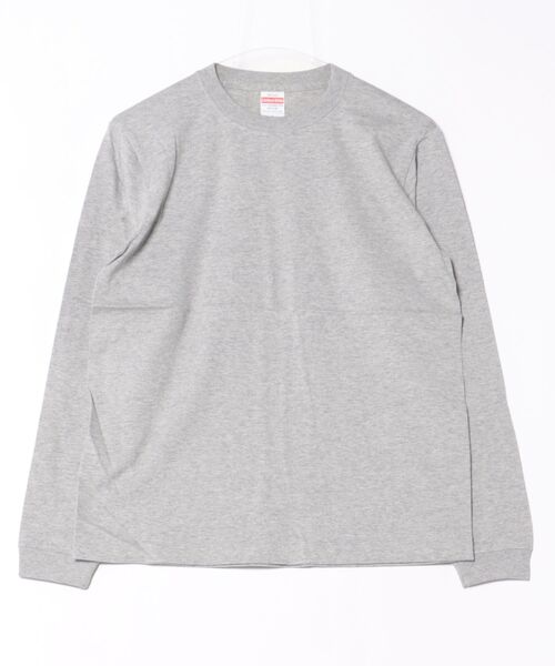 CERCA(チェルカ)の「United Athle/5.6オンス ロングスリーブリブ 無地 Tシャツ(Tシャツ/カットソー・メンズ・エンジ/ネイビー/グレー/ライム/グリーン/サファリグリーン/バイオレット/キャメル/ナチュラル/サンドベージュ/ライトオリーブ/グレイッシュブルー/スミクロ/バーガンディー/ホワイト/エメラルドブルー/アッシュグレー/ブラック/ダークブラウン/ロイヤルブルー/ライトピンク・SMALL/X-LARGE/MEDIUM/LARGE)」の6枚目の写真