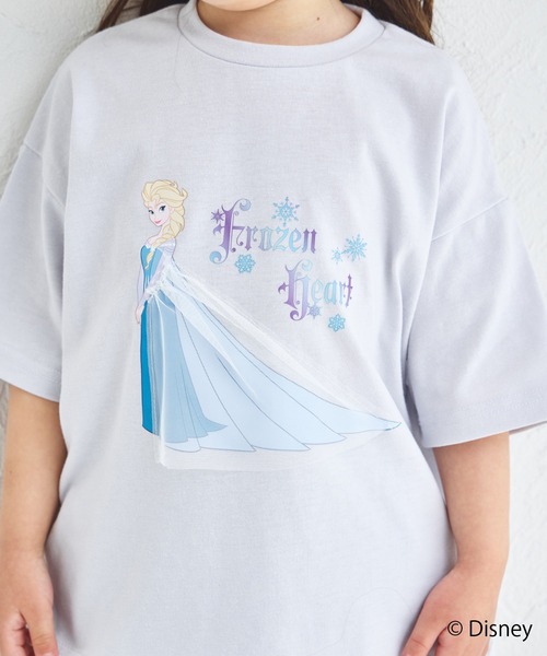 pairmanon（ペアマノン）の「【Disney】【ディズニープリンセス】モチーフ付き キャラクタープリント 半袖Tシャツ（Tシャツ/カットソー・キッズ・ブルー/ホワイト/ホワイト系その他/ピンク/パープル・100/110/120/130/140/80/90）」の18枚目の写真
