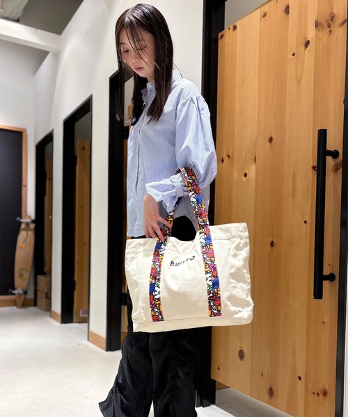 TONE SELECT WEAR(トーンセレクトウェア)の「【BRITTO】 キャンバス トート(トートバッグ・メンズ・ベージュ系その他2/ブラック系その他2/ベージュ系その他/ブラック系その他・FREE)」の8枚目の写真