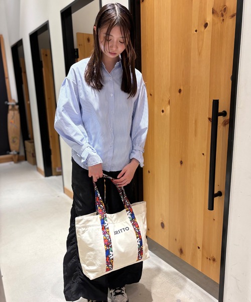 TONE SELECT WEAR(トーンセレクトウェア)の「【BRITTO】 キャンバス トート(トートバッグ・メンズ・ベージュ系その他2/ブラック系その他2/ベージュ系その他/ブラック系その他・FREE)」の9枚目の写真