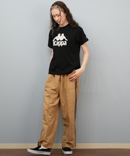 Kappa（カッパ）の「Kappa/カッパ Kappa 半袖Tシャツ ブランドロゴ サガラ刺繍 215937（Tシャツ/カットソー・レディース・ホワイト/ライトブルー/ブラック・L/M）」の16枚目の写真