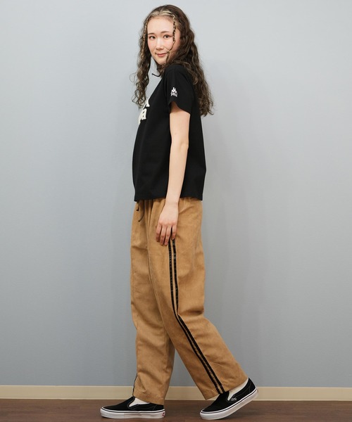 Kappa（カッパ）の「Kappa/カッパ Kappa 半袖Tシャツ ブランドロゴ サガラ刺繍 215937（Tシャツ/カットソー・レディース・ホワイト/ライトブルー/ブラック・L/M）」の17枚目の写真