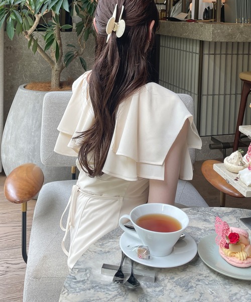 セール】ラッフルカラーマーメイドワンピース（ワンピース
