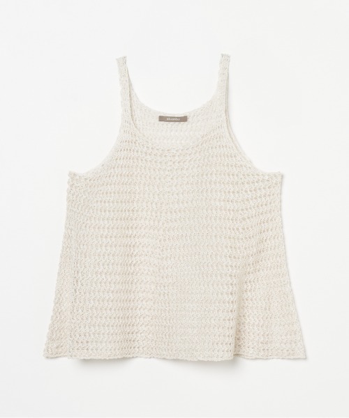 HELIOPOLE（エリオポール）の「GLITTER CLOCHET KNIT CAMISOLE（ニット/セーター・レディース・ブラック/アイボリー・38）」の15枚目の写真