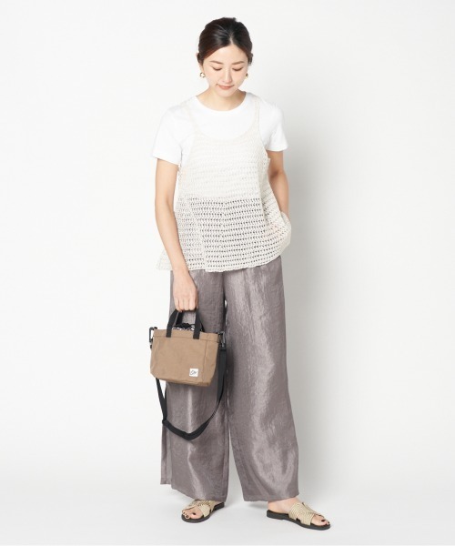 HELIOPOLE（エリオポール）の「GLITTER CLOCHET KNIT CAMISOLE（ニット/セーター・レディース・ブラック/アイボリー・38）」の13枚目の写真