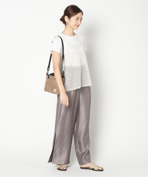 HELIOPOLE（エリオポール）の「GLITTER CLOCHET KNIT CAMISOLE（ニット/セーター・レディース・ブラック/アイボリー・38）」の14枚目の写真