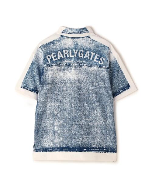 セール】【PEARLY GATES】パネルプリント半袖ポロシャツ