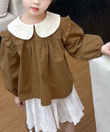 aimoha（アイモハ）の「【aimoha-KIDS-】バイカラービッグカラー ブラウス（シャツ/ブラウス・キッズ）」