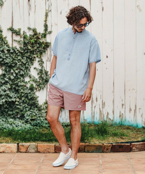1minute 1second(ワンミニットワンセカンド)の「mhs2363-chambray henry pullover shirt プルオーバーシャツ(シャツ/ブラウス・メンズ・ライトインディゴブルー/インディゴブルー・S/M/L/XL)」の8枚目の写真