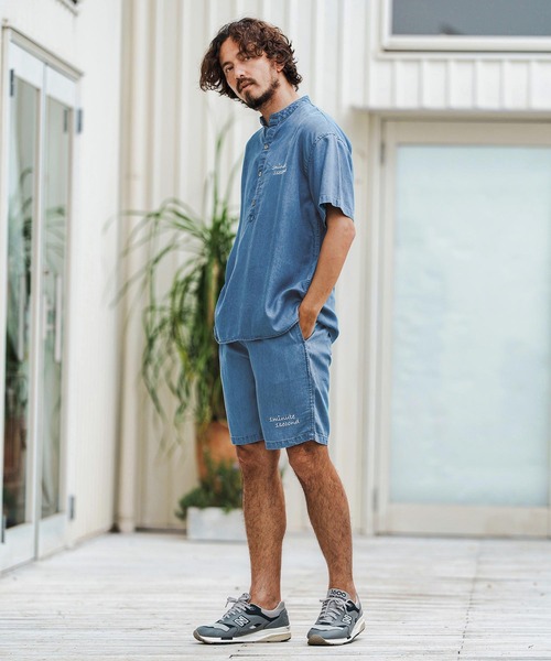 1minute 1second(ワンミニットワンセカンド)の「mhs2363-chambray henry pullover shirt プルオーバーシャツ(シャツ/ブラウス・メンズ・ライトインディゴブルー/インディゴブルー・S/M/L/XL)」の15枚目の写真