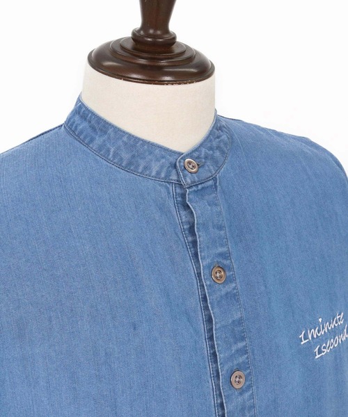1minute 1second(ワンミニットワンセカンド)の「mhs2363-chambray henry pullover shirt プルオーバーシャツ(シャツ/ブラウス・メンズ・ライトインディゴブルー/インディゴブルー・S/M/L/XL)」の21枚目の写真