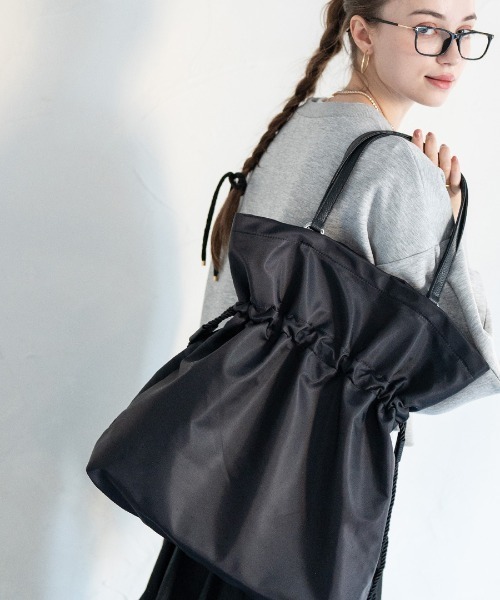 HAYNI(ヘイニ)の「Gosare ゴサレ Lサイズ(トートバッグ・レディース・ブラック・FREE)」の9枚目の写真