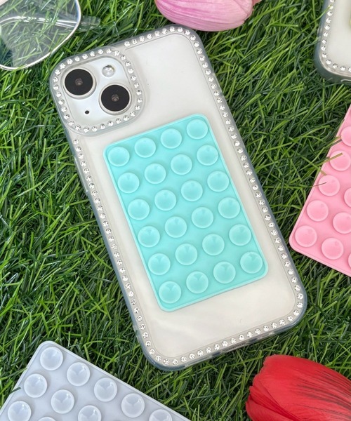 WEGO(ウィゴー)の「WEGO/マルチ吸盤シート(スマホグッズ・レディース・ピンク/ホワイト/ブラック/ライトピンク/グレー/グリーン系その他/イエロー・FREE)」の5枚目の写真