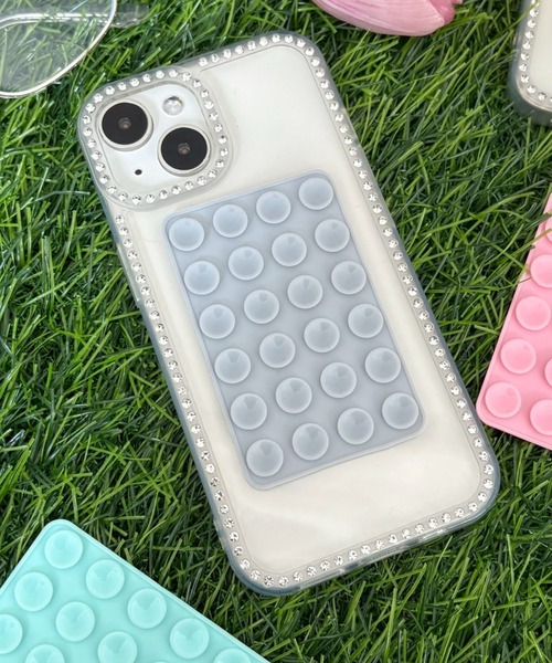 WEGO(ウィゴー)の「WEGO/マルチ吸盤シート(スマホグッズ・レディース・ピンク/ホワイト/ブラック/ライトピンク/グレー/グリーン系その他/イエロー・FREE)」の4枚目の写真