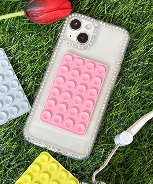 WEGO(ウィゴー)の「WEGO/マルチ吸盤シート(スマホグッズ・レディース・ピンク/ホワイト/ブラック/ライトピンク/グレー/グリーン系その他/イエロー・FREE)」の7枚目の写真