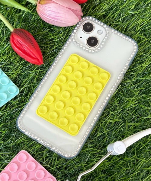 WEGO(ウィゴー)の「WEGO/マルチ吸盤シート(スマホグッズ・レディース・ピンク/ホワイト/ブラック/ライトピンク/グレー/グリーン系その他/イエロー・FREE)」の6枚目の写真