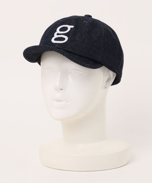 go slow caravan(ゴースローキャラバン)の「gワッペン デニム ショートバイザーキャップ(キャップ・メンズ・ダークインディゴブルー/ストライプ・FREE)」の5枚目の写真