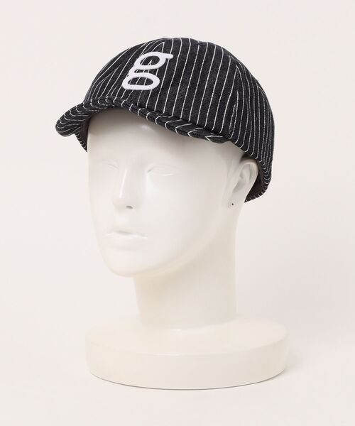 go slow caravan(ゴースローキャラバン)の「gワッペン デニム ショートバイザーキャップ(キャップ・メンズ・ダークインディゴブルー/ストライプ・FREE)」の14枚目の写真