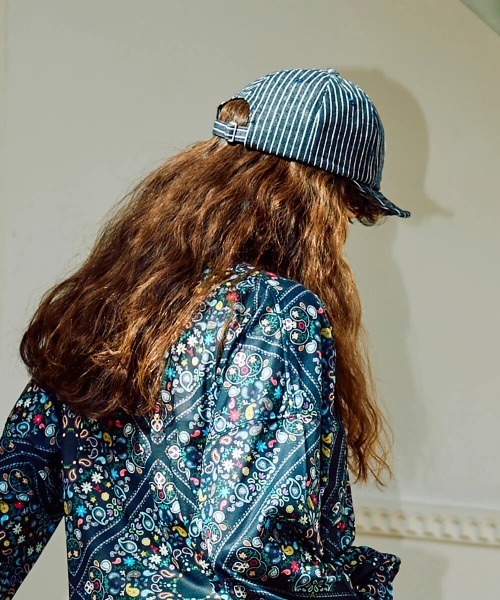 go slow caravan(ゴースローキャラバン)の「gワッペン デニム ショートバイザーキャップ(キャップ・メンズ・ダークインディゴブルー/ストライプ・FREE)」の17枚目の写真