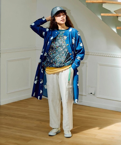 go slow caravan(ゴースローキャラバン)の「gワッペン デニム ショートバイザーキャップ(キャップ・メンズ・ダークインディゴブルー/ストライプ・FREE)」の15枚目の写真