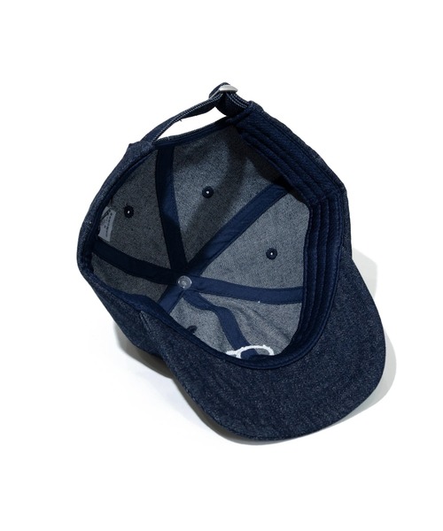 go slow caravan(ゴースローキャラバン)の「gワッペン デニム ショートバイザーキャップ(キャップ・メンズ・ダークインディゴブルー/ストライプ・FREE)」の9枚目の写真