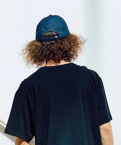 go slow caravan(ゴースローキャラバン)の「gワッペン デニム ショートバイザーキャップ(キャップ・メンズ・ダークインディゴブルー/ストライプ・FREE)」の7枚目の写真