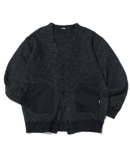 SILAS(サイラス)の「KNIT CARDIGAN(カーディガン/ボレロ・メンズ・チャコール/ネイビー・M/L)」の2枚目の写真