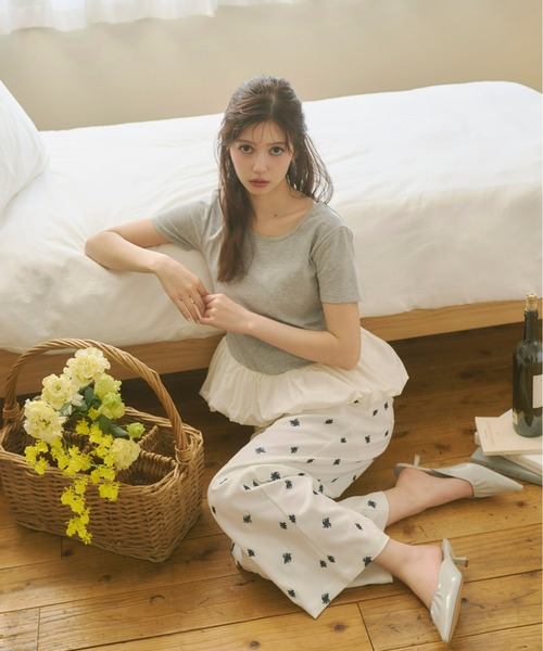 tシャツ ペプラムバルーントップス レディース AZUL BY MOUSSY tシャツ ペプラムバルーントップス レディース