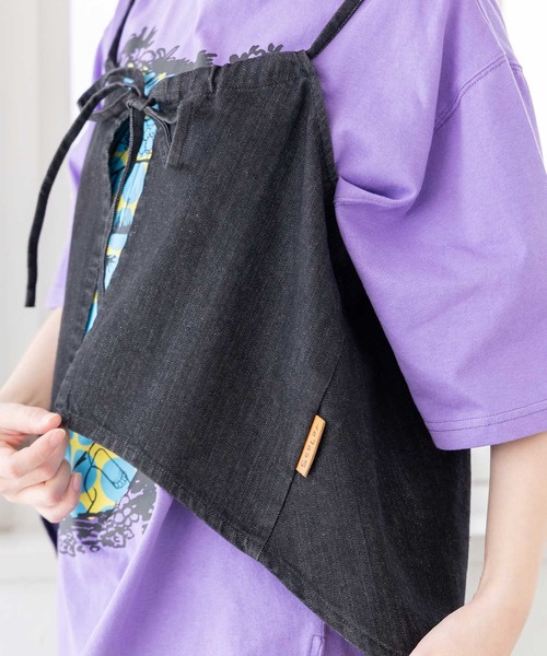 ScoLar（スカラー）の「152639：花アップリケデニムビスチェ（その他トップス・レディース・ネイビー/ブラック・M）」の13枚目の写真