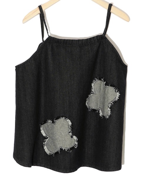 ScoLar（スカラー）の「152639：花アップリケデニムビスチェ（その他トップス・レディース・ネイビー/ブラック・M）」の18枚目の写真
