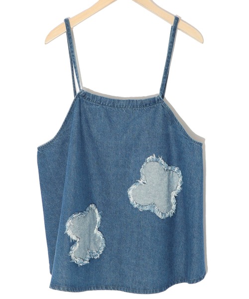 ScoLar（スカラー）の「152639：花アップリケデニムビスチェ（その他トップス・レディース・ネイビー/ブラック・M）」の21枚目の写真
