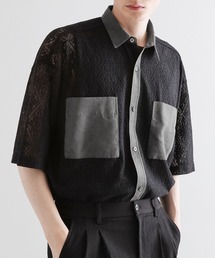 tk.TAKEO KIKUCHI（ティーケータケオキクチ）の「サマースエードコンビレースシャツ（シャツ/ブラウス）」