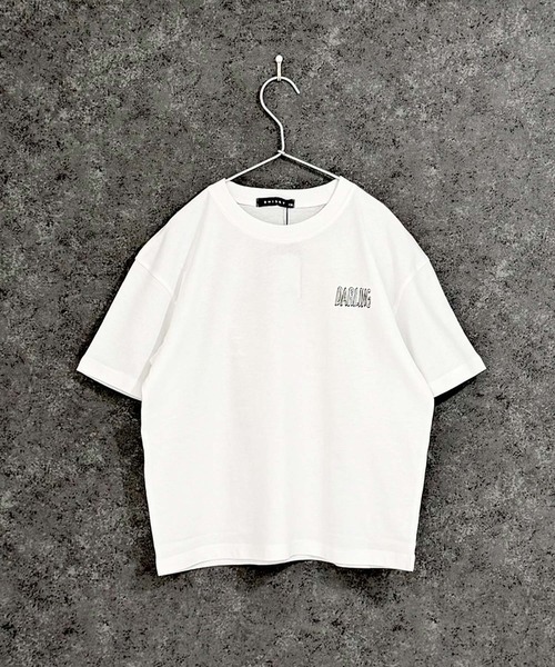 boohoo MAN★オーバーサイズ 半袖 バックプリント Tシャツ★白★ バックプリント BIGロゴTシャツ（イラスト白） / Yuki Village