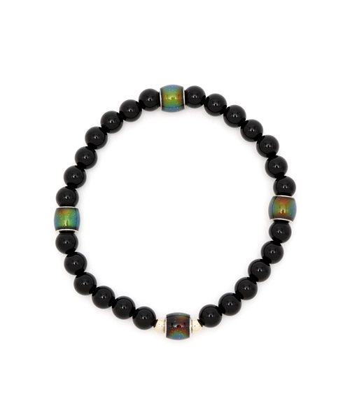 チャイハネ（チャイハネ）の「【チャイハネ】今の気分が分かる オーラブレスレット（ブレスレット・レディース・ターコイズブルー/ブラック系その他/ストーン/ブラウン系その他/ピンク系その他・FREE）」の2枚目の写真