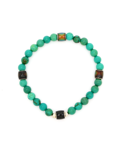 チャイハネ（チャイハネ）の「【チャイハネ】今の気分が分かる オーラブレスレット（ブレスレット・レディース・ターコイズブルー/ブラック系その他/ストーン/ブラウン系その他/ピンク系その他・FREE）」の3枚目の写真