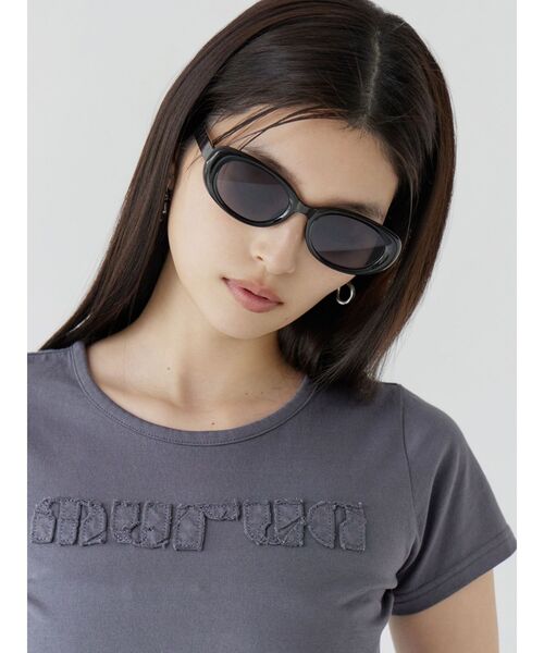 MURUA(ムルーア)の「オーバルサングラス(サングラス・レディース・ブラウン/ブラック・FREE)」の2枚目の写真