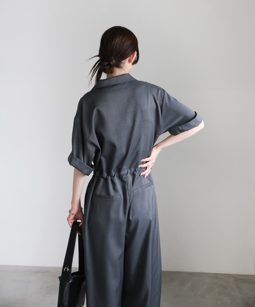 オープンカラーオールインワン（つなぎ/オールインワン）｜select MOCA