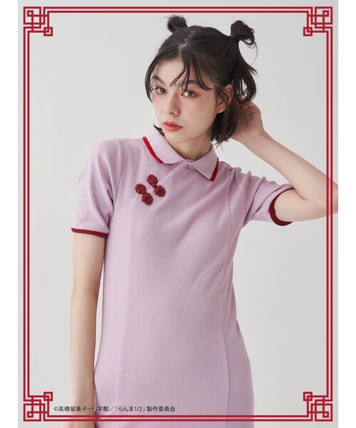 jouetie（ジュエティ）の「【TVアニメ『らんま1/2』jouetie】チャイナフィットワンピース（ワンピース・レディース・ブラック/ブルー/ピンク・MEDIUM）」の5枚目の写真