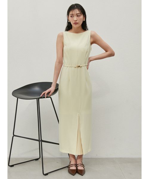 SustainableベルティッドIラインワンピース セール】SustainableベルティッドIラインワンピース(ワンピース