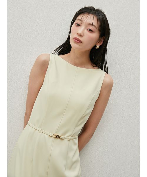 SustainableベルティッドIラインワンピース セール】SustainableベルティッドIラインワンピース（ワンピース