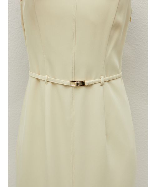 SustainableベルティッドIラインワンピース SustainableベルティッドIラインワンピース(マキシ・ロング