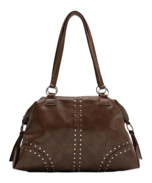 WEGO（ウィゴー）の「WEGO/スタッズBIGボストン（ショルダーバッグ・レディース・ブラック/ブラウン・FREE）」の11枚目の写真