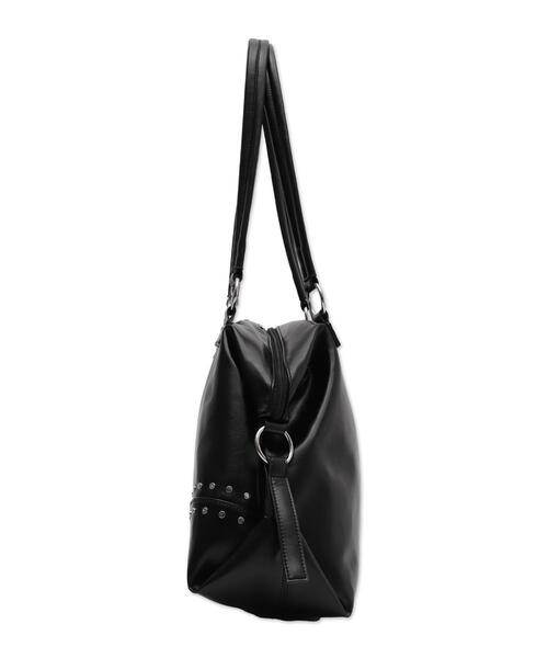 WEGO（ウィゴー）の「WEGO/スタッズBIGボストン（ショルダーバッグ・レディース・ブラック/ブラウン・FREE）」の14枚目の写真