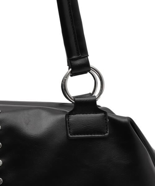 WEGO（ウィゴー）の「WEGO/スタッズBIGボストン（ショルダーバッグ・レディース・ブラック/ブラウン・FREE）」の15枚目の写真