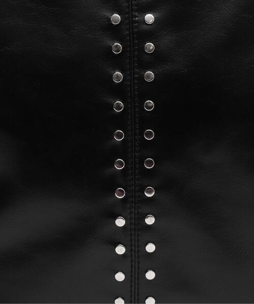 WEGO（ウィゴー）の「WEGO/スタッズBIGボストン（ショルダーバッグ・レディース・ブラック/ブラウン・FREE）」の16枚目の写真