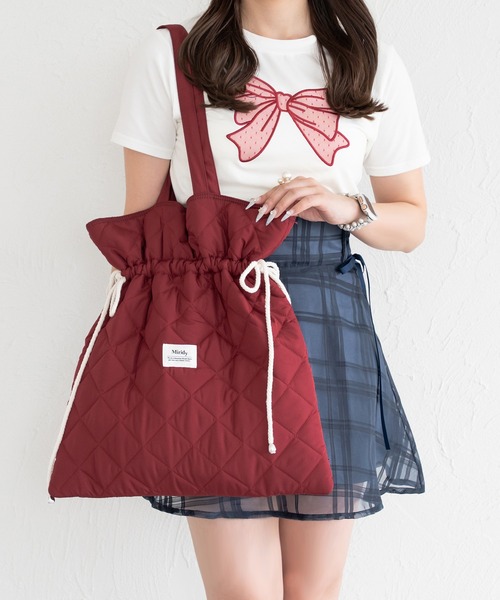 推し活【オシイロ】ナイロンキルティングトートバッグ（トートバッグ