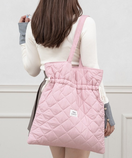推し活【オシイロ】ナイロンキルティングトートバッグ（トートバッグ