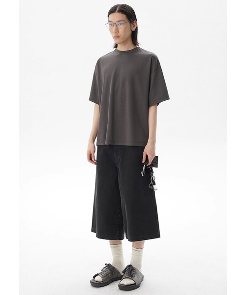 MASONPRINCE(メイソンプリンス)の「オーバーサイズ シンプル無地 Tシャツ DT4335【MASONPRINCE】(Tシャツ/カットソー・メンズ・ホワイト/グレー/カーキ・L/M/S)」の8枚目の写真