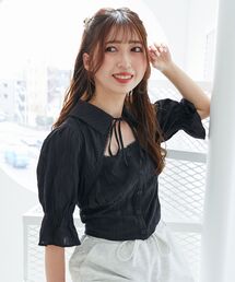 MAJESTIC LEGON | デコルテオープンブラウス(シャツ/ブラウス)