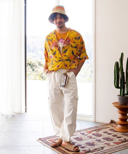 チャイハネ（チャイハネ）の「【チャイハネ】ラジスMEN'Sパンツ（カーゴパンツ・メンズ・ブラック/ブラウン/ホワイト・FREE）」の5枚目の写真